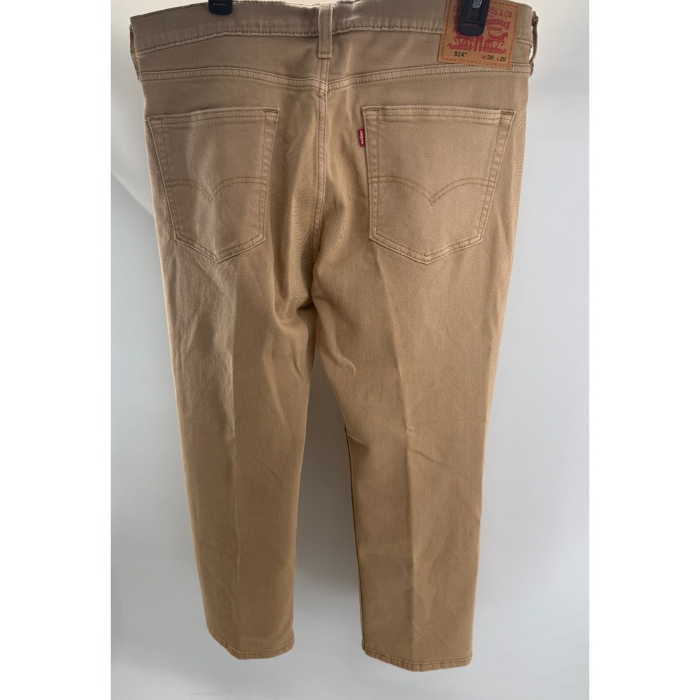 Levi's‎ 514 Tan Mens Straight Leg Denim Pants 36x29